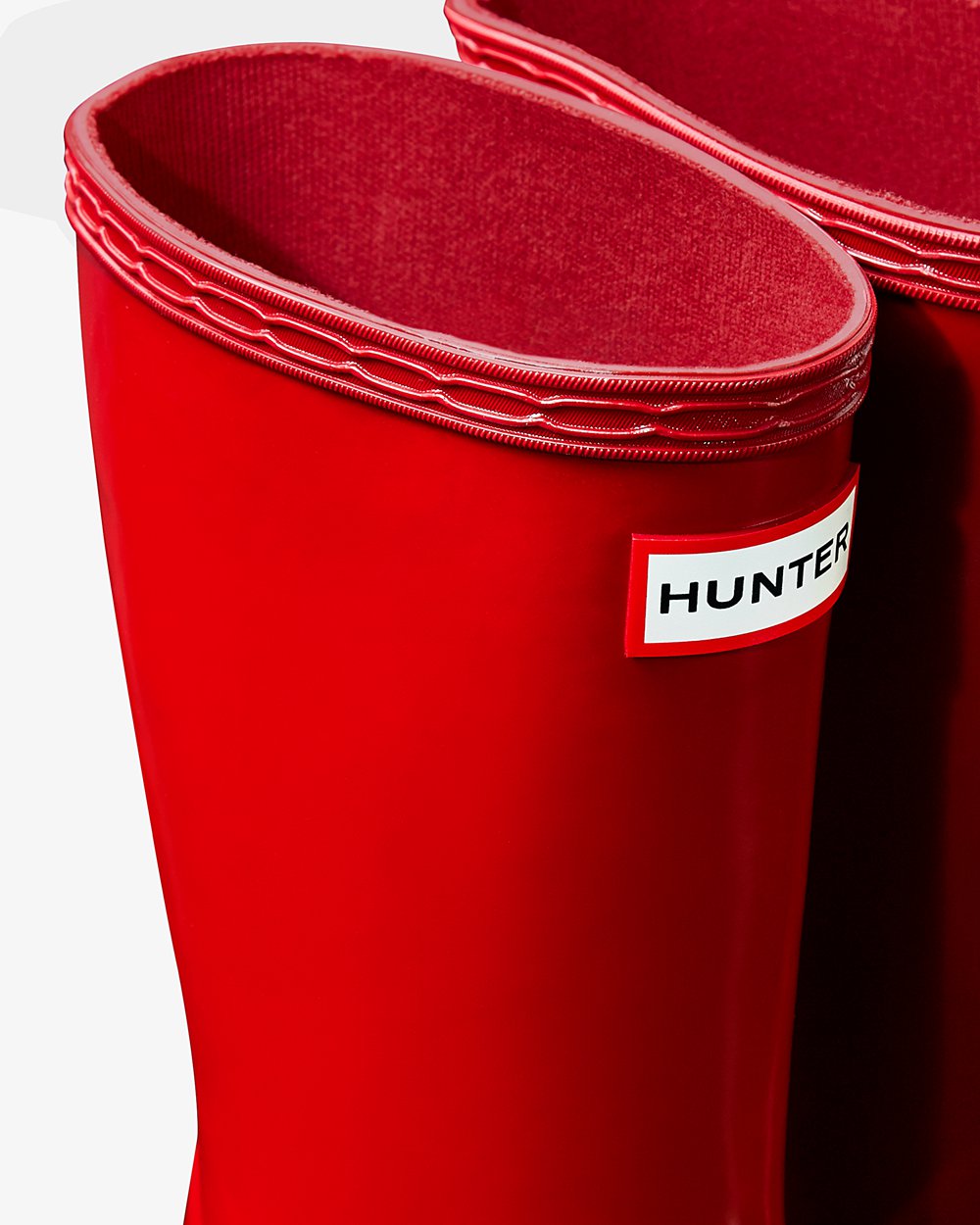 Kids Hunter Rain Boots Red - Original First Classic Gloss - 9056287-KH